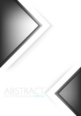 Poster - Silver black vector abstract background with place for your text