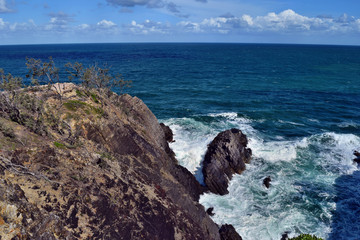 Devil`s Kitchen at Noosa National Park