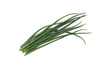 Wall Mural - Green onion isolated on white background.