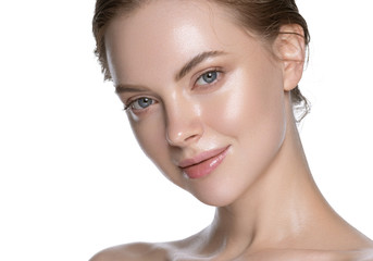 beauty woman facehealthyskin natural makeup cosmetic concept