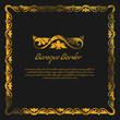 © zeynurbabayev - Baroque style vintage frame for your design.Vector illustration.