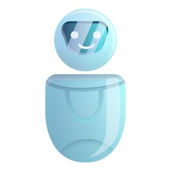 Poster - Artificial chatbot icon. Cartoon of artificial chatbot vector icon for web design isolated on white background
