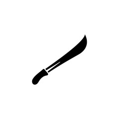 Sword Icon In Flat Style Vector For Apps, UI, Websites. Black Icon Vector Illustration