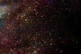 Fototapeta Tęcza - background, black, dark, wall, shine, glitz, spark, disco,  shimmering, cosmic,   happiness, magic, bright,  star, night, glamour, luxury, glitter, light, christmas, glow,  blurred,   abstract, galaxy
