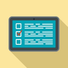 Poster - Online vote icon. Flat illustration of online vote vector icon for web design