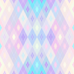 Aufkleber - Classic argyle seamless pattern background. Vector image.