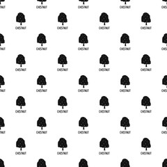 Poster - chestnut tree pattern seamless vector repeat geometric for any web design