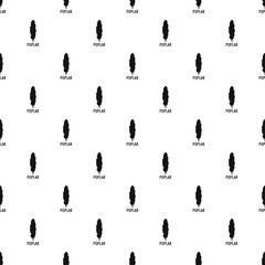 Poster - poplar tree pattern seamless vector repeat geometric for any web design