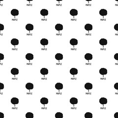 Poster - Maple tree pattern seamless vector repeat geometric for any web design