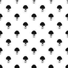 Poster - oak tree pattern seamless vector repeat geometric for any web design