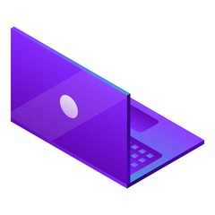 Aufkleber - Modern laptop icon. Isometric of modern laptop vector icon for web design isolated on white background