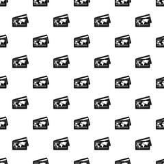 Poster - Credit card pattern seamless vector repeat geometric for any web design