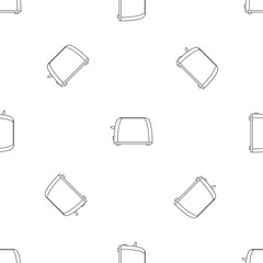 Poster - Old toaster pattern seamless vector repeat geometric for any web design