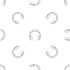 Poster - rock headphones pattern seamless vector repeat geometric for any web design