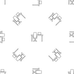 Poster - Desktop table computer pattern seamless vector repeat geometric for any web design