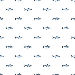 Poster - Ocean fish pattern seamless vector repeat for any web design