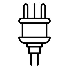 Poster - American plug icon. Outline american plug vector icon for web design isolated on white background
