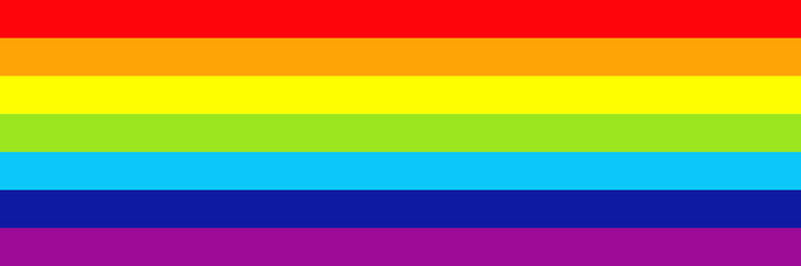 Aufkleber - horizontal rainbow design for pattern and background