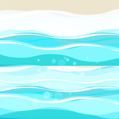 Poster - Summer seaside vacation illustration. Vector illustration