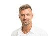 © be free - Deal with gray roots. Man attractive well groomed facial hair. Barber shop concept. Barber and hairdresser. Man mature good looking model. Silver hair shampoo. Anti ageing. Grizzle hair suits him