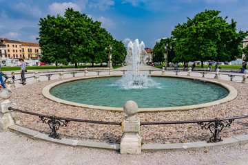 Wall Mural - Fountain at Prato della Valle square in Padua, Italy.