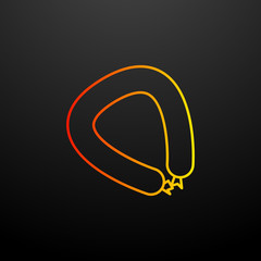 Poster - sausage nolan icon. Elements of food set. Simple icon for websites, web design, mobile app, info graphics