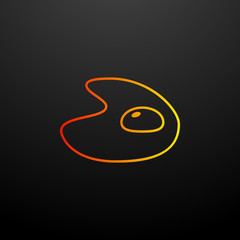 Aufkleber - omelette nolan icon. Elements of food set. Simple icon for websites, web design, mobile app, info graphics