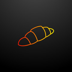 Poster - croissant nolan icon. Elements of food set. Simple icon for websites, web design, mobile app, info graphics