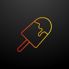 Aufkleber - ice cream nolan icon. Elements of food set. Simple icon for websites, web design, mobile app, info graphics