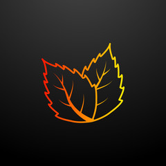 Poster - tea leaves nolan icon. Elements of food set. Simple icon for websites, web design, mobile app, info graphics