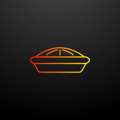Poster - meat pie nolan icon. Elements of food set. Simple icon for websites, web design, mobile app, info graphics