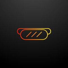Poster - sausage nolan icon. Elements of food set. Simple icon for websites, web design, mobile app, info graphics