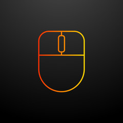 Aufkleber - computer mouse nolan icon. Elements of mobile banking set. Simple icon for websites, web design, mobile app, info graphics