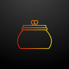 Poster - purse nolan icon. Elements of mobile banking set. Simple icon for websites, web design, mobile app, info graphics