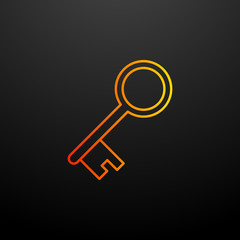 Poster - key nolan icon. Elements of mobile banking set. Simple icon for websites, web design, mobile app, info graphics