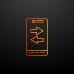 Aufkleber - phone sync nolan icon. Elements of mobile banking set. Simple icon for websites, web design, mobile app, info graphics