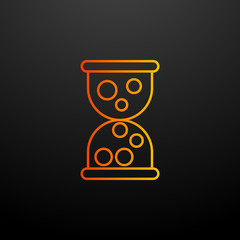Poster - hourglass nolan icon. Elements of mobile banking set. Simple icon for websites, web design, mobile app, info graphics
