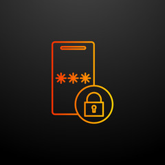 Aufkleber - code on the smart phone nolan icon. Elements of mobile banking set. Simple icon for websites, web design, mobile app, info graphics