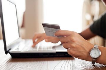 Online shopping and payment concept