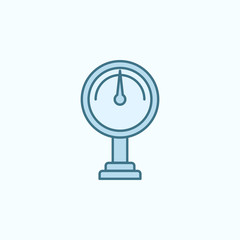 Poster - meter with simple color element icon
