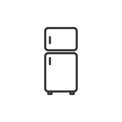Aufkleber - Freezer icon template black color editable. Freezer symbol Flat vector sign isolated on white background. Simple vector illustration for graphic and web design.