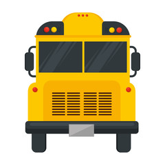 Canvas Print - school bus transport isolated icon