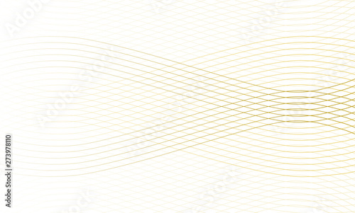 Vector illustration of the pattern of the golden lines abstract background. E...