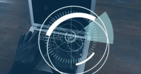 Poster - 5G written in the middle of a futuristic circles 4k