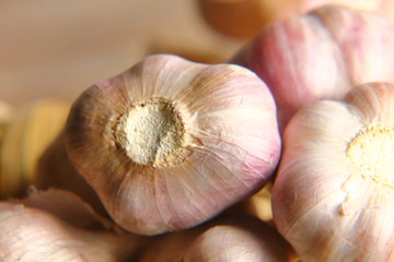 Spicy cooking ingredient garlic for thai food