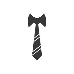 Aufkleber - Simple Tie icon template black color editable. Simple Tie symbol Flat vector sign isolated on white background. Simple vector illustration for graphic and web design.