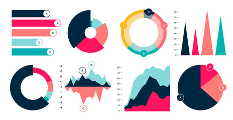 Editable Infographic Templates. Use in corporate report, marketing, annual report. Network management data screen with charts, diagrams. Data Visualization Vector