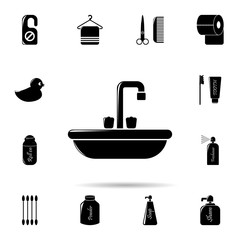 Poster - Sink in the bathroom icon. Universal set of Bathroom for website design and development, app development