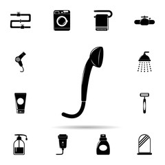 Poster - shower icon. Universal set of Bathroom for website design and development, app development