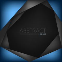 Poster - Blue vector abstract background with place for your text